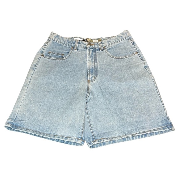 Vintage NY Line Denim High Waisted Mom Jorts Long Shorts 100% Cotton size 29 - Picture 4 of 5